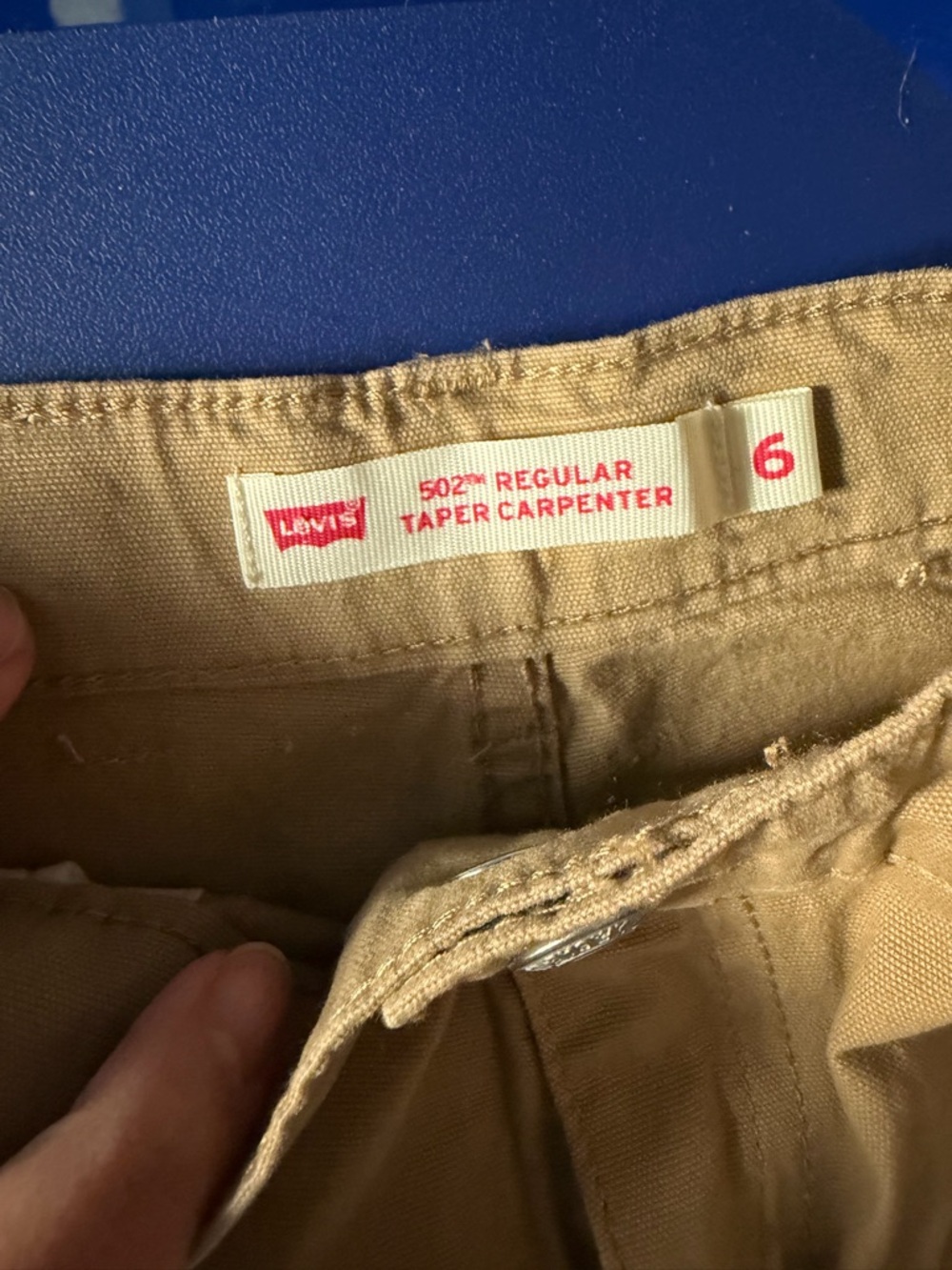 Levi's Khaki Tan Boy Pants - Picture 2 of 3
